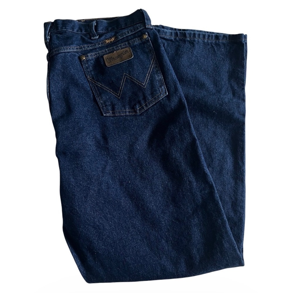 Wrangler Cowboy Cut Jeans Men 38x32 Blue 47MWZ Regular Fit Straight Leg Rancher